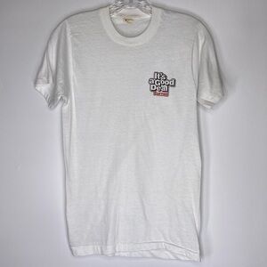 Vintage Screen Stars White Tshirt It's A Good Deal Furnas Medium USA